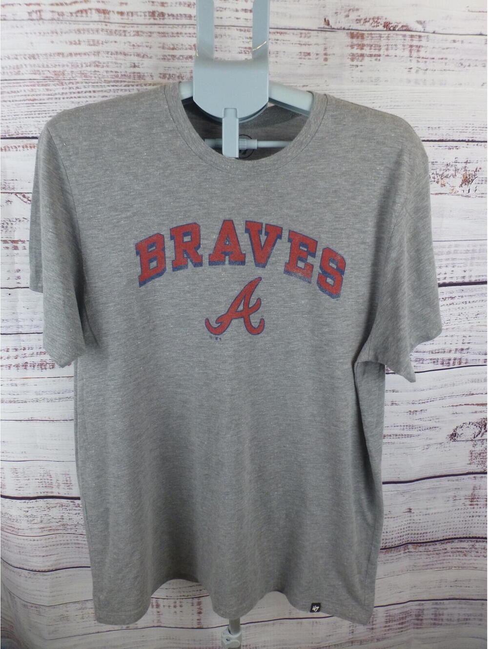 Men's XL '47 Brand Atlanta Braves MLB Baseball T-Shirt G4A